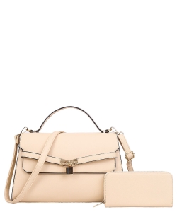 Fashion Satchel Handbag and Wallet YQ8932 NUDE /